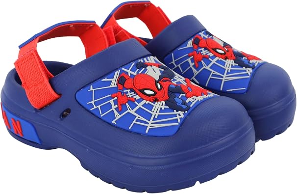 Marvel Spiderman Clogs for Kids, Waterproof Slip On Toddler Clogs