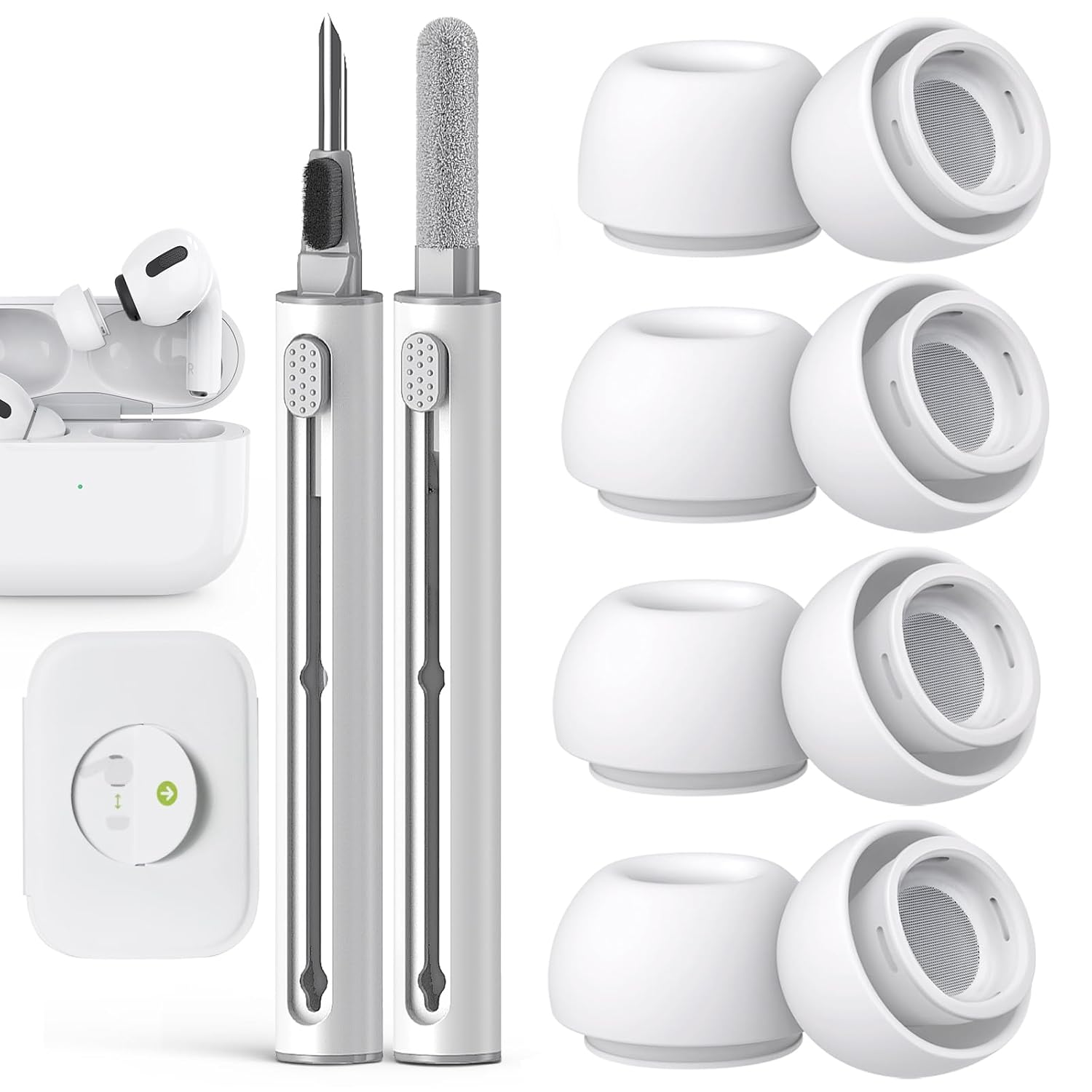 Compatible with AirPods Pro 2nd 1st Generation Replacement Ear Tips with Noise Reduction Hole Built-in dust Guard Screen