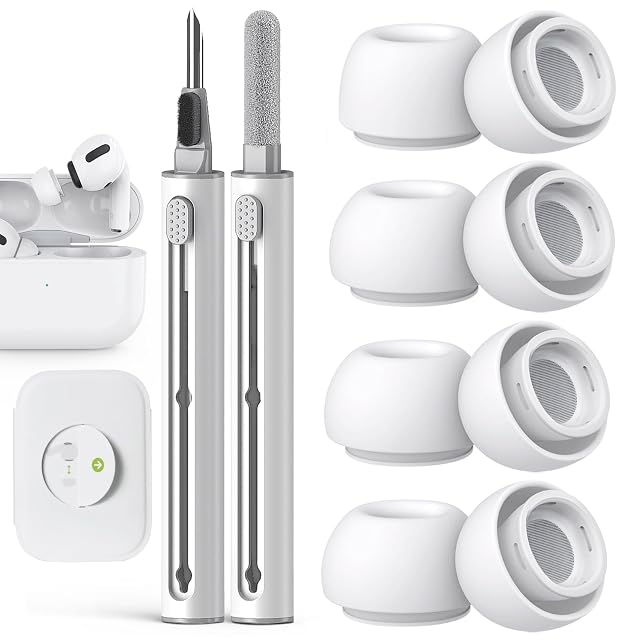 Compatible with AirPods Pro 2nd 1st Generation Replacement Ear Tips with Noise Reduction Hole Built-in dust Guard Screen