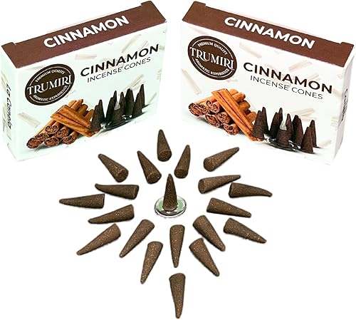 Miniatura 6 de Conos de incienso de canela, 20 conos de incienso en total, paquete doble de 10 conos de insencia, conos de incienso perfumados, aromas de incienso