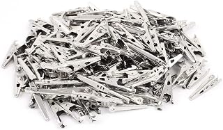 New Lon0167 Metal Hooked Featured Fixation Alligator Crocodile reliable efficacy Clip Clamp Silver Tone 180 Pcs(id:1e6 f9 a7 1b9)