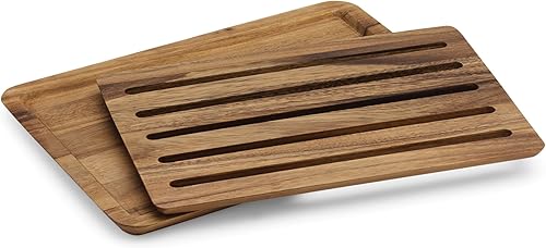 Miniatura 7 de Ironwood Gourmet Inglete de baguette de avignon madera de acacia 175 x 35 x 2625 pulgadas