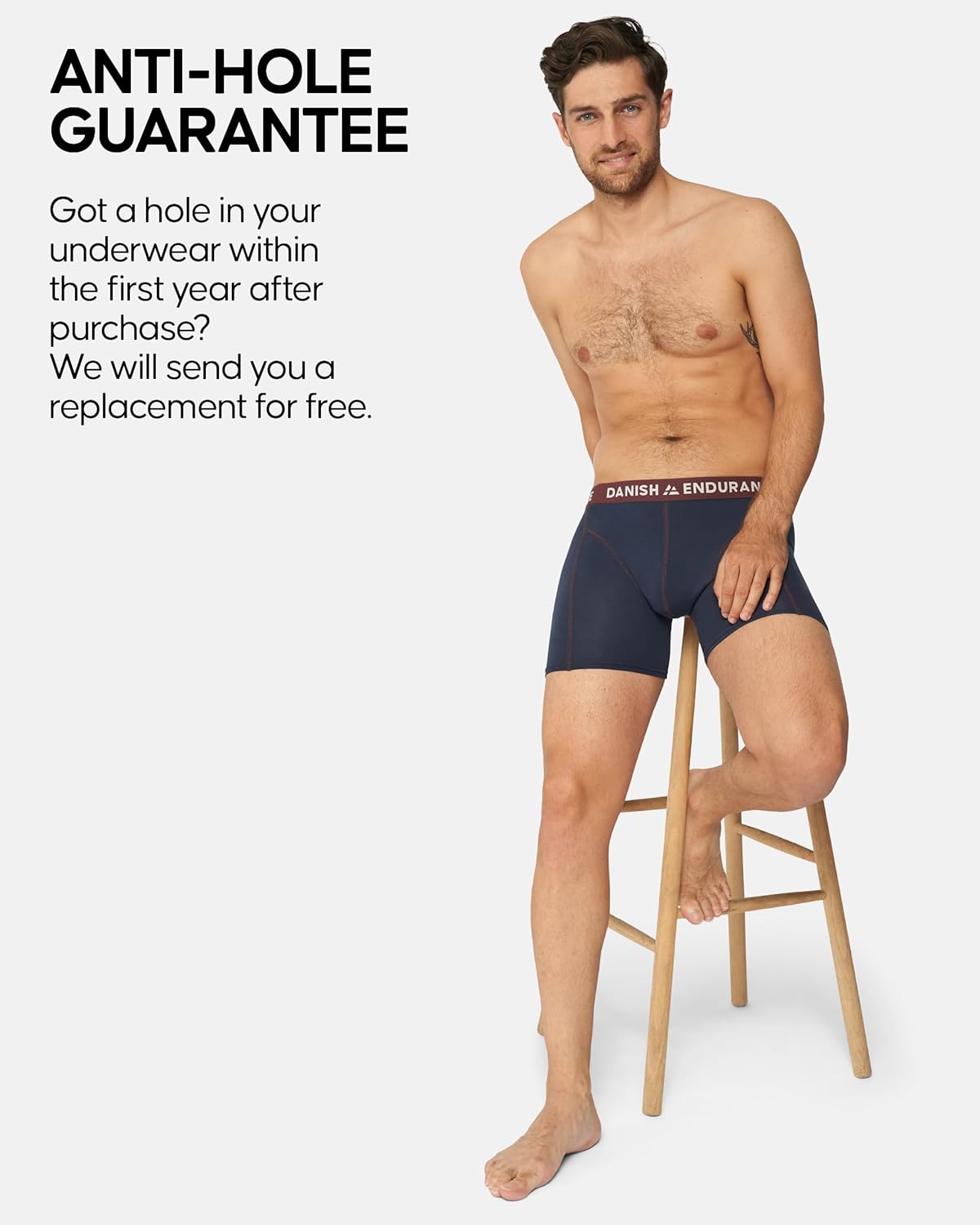 DANISH ENDURANCE Men's Cotton Boxer Briefs (6 or 10-Pack) – Soft, Stretchy, Breathable, With/Without Fly - Image 4