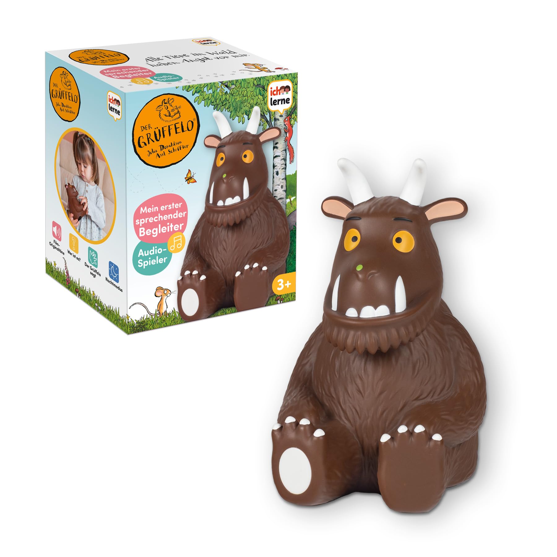Jumbo Ich lerne, Der Grüffelo, My First Talking Companion, 4 Game Modes, 90 Minute Stories, Songs & Night Light for Children