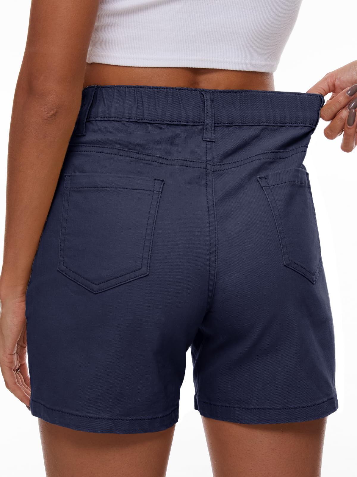 Alaster Queen Damen Shorts Lose Beiläufige Sommer Kurze Hosen Damen Mit Taschen Shorts