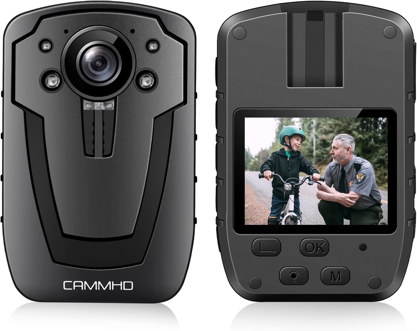 CAMMHD 1296P ボディカメラ 3600mAh 11-12時間連続使用 64GB警察カメラ IP67防水 ナイトビジョン 1人気商品一覧 通販