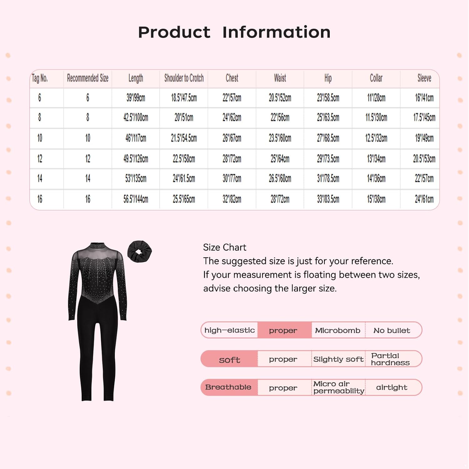 JEYPINMI Girls Sheer Mesh Gymnastics Leotard Figure Skating Jumpsuit with Hair Band Tumbling Outfits Active Bodysuit