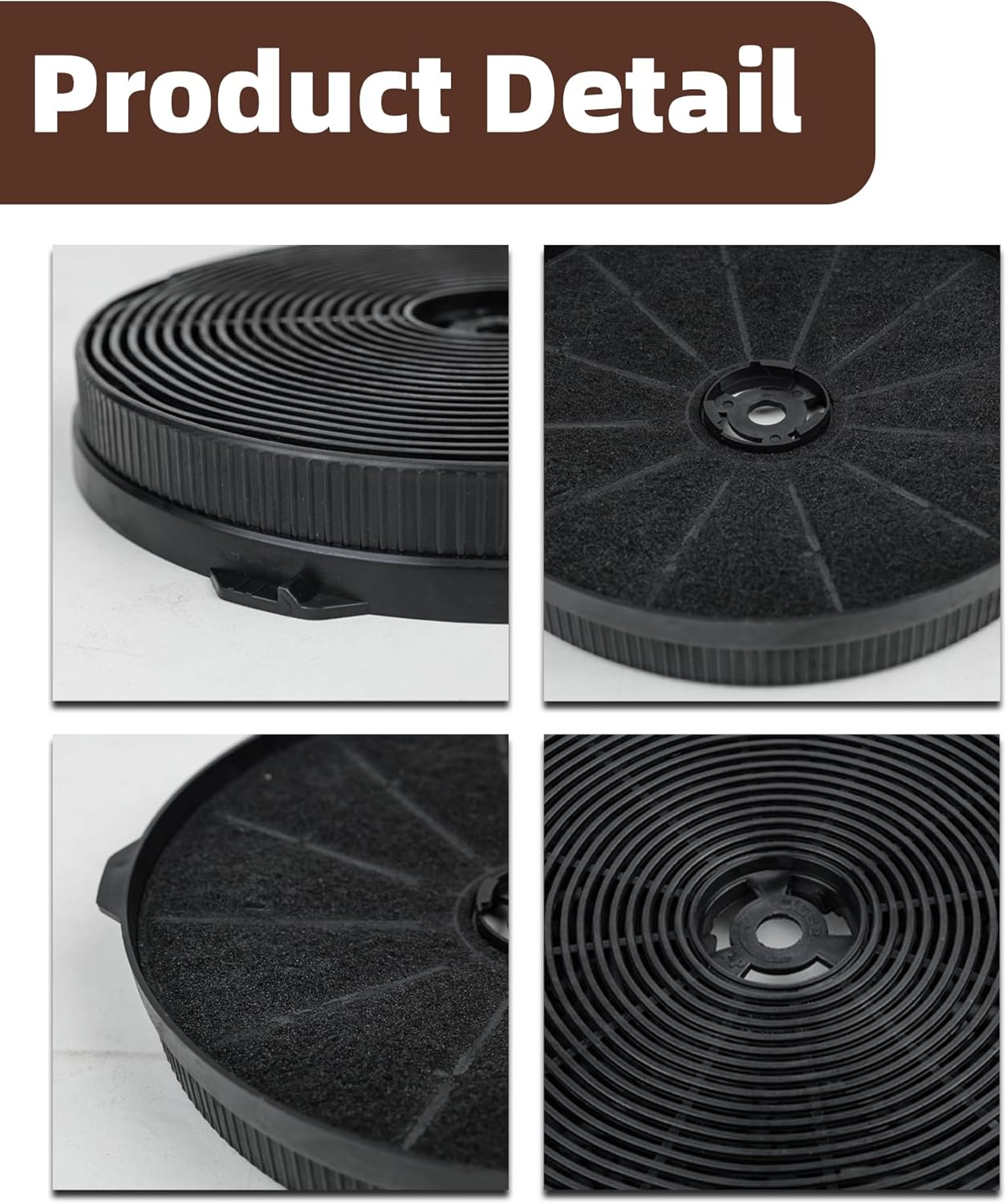 4-Pack CFK1-TM Range Hood Charcoal Filter, Compatible with Cosmo UMC30/UC30 & Tieasy JOEAONZ FIREGAS Range Hoods – Direct Replacement for USGDCF-G YYCF02 CC170 Carbon Filters (4PCS)