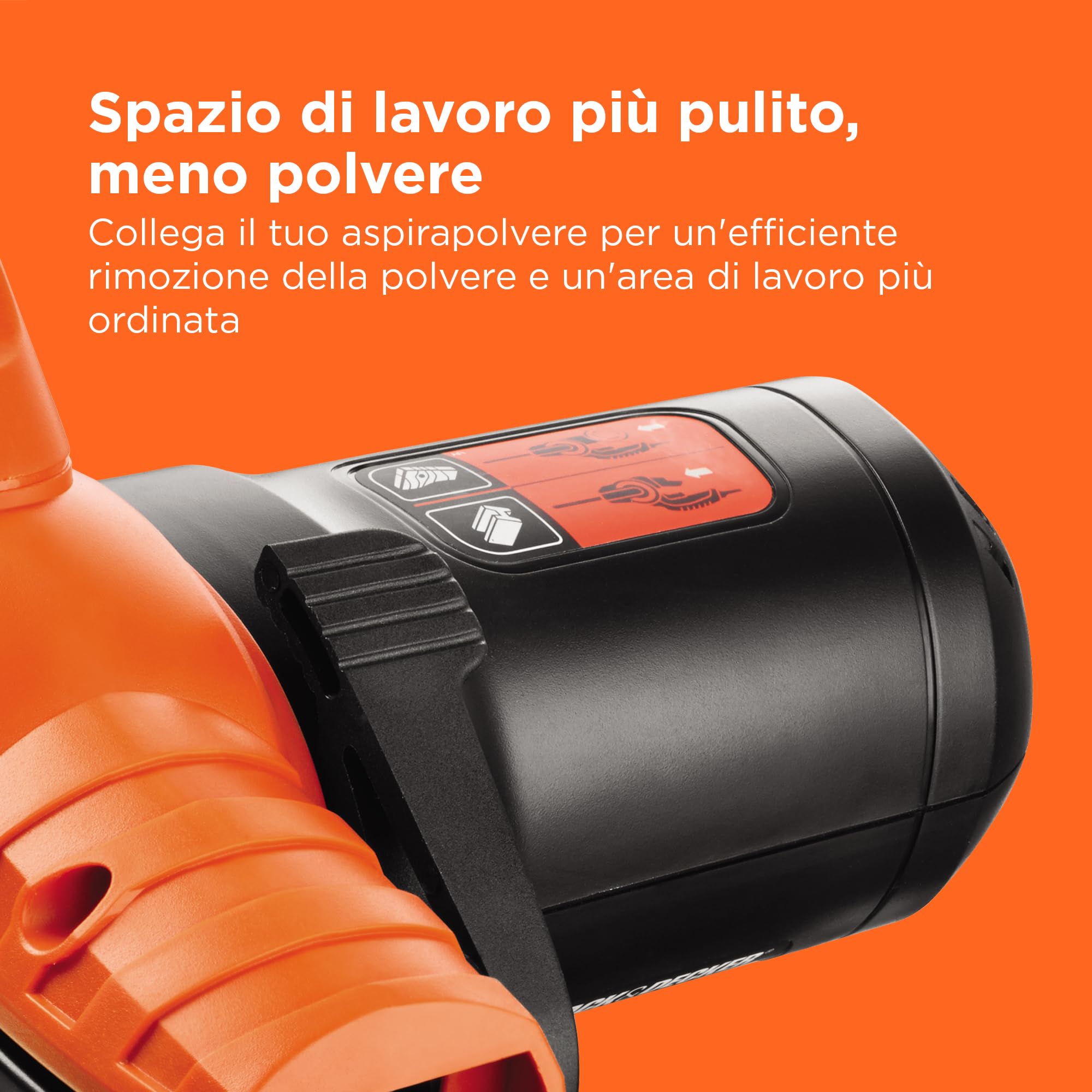BLACK+DECKER 350W, lima a nastro da 13 mm con 3 nastri abrasivi e sistema di raccolta della polvere, KA900E-QS