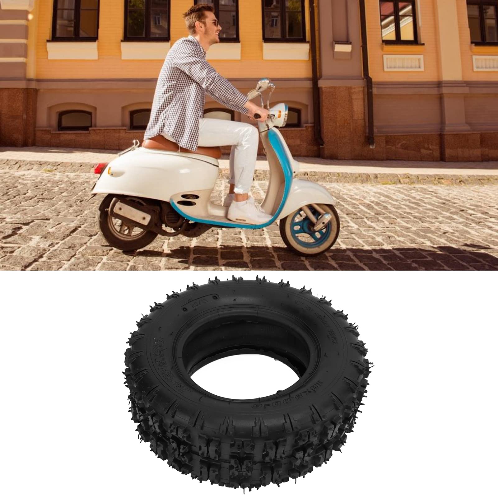 13x5.00-6 Rasenmäher-Traktorreifen, 4PR-Verschleiß-Schneepflugreifen für Gartentraktoren, Rasenwartungsfahrzeuge, Golfwagen, Versorgungsfahrzeuge