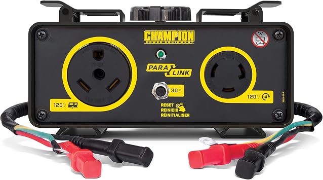 Champion Power Equipment 100740 30-Amp ParaLINK Parallel Kit for Linking Two 2000 to 3000 Watt Inverter Generators, RV Ready