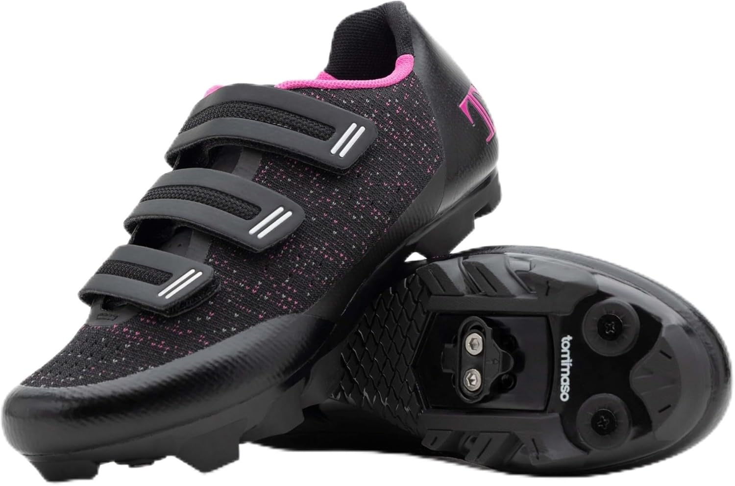Tommaso Women's SPD Cycling Shoes – for Mountain Biking and Outdoor Walkable Comfort – Compatible with SPD Cleats – Pre-Installed Cleats Included