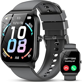 Smart Watch for Men Women Answer/Make Calls, 1.85\\\" Touch Screen Smartwatch, Fitness Watch with Step Counter, 115+Sports Modes, Heart Rate Sleep Monitor, IP68 Waterproof Smart Watches for Android iOS