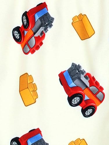 Miniatura 7 de LEGO Duplo Dinosaur Trucks - Conjunto de pijama de poliéster con pantalones deportivos de franela para niños pequeños