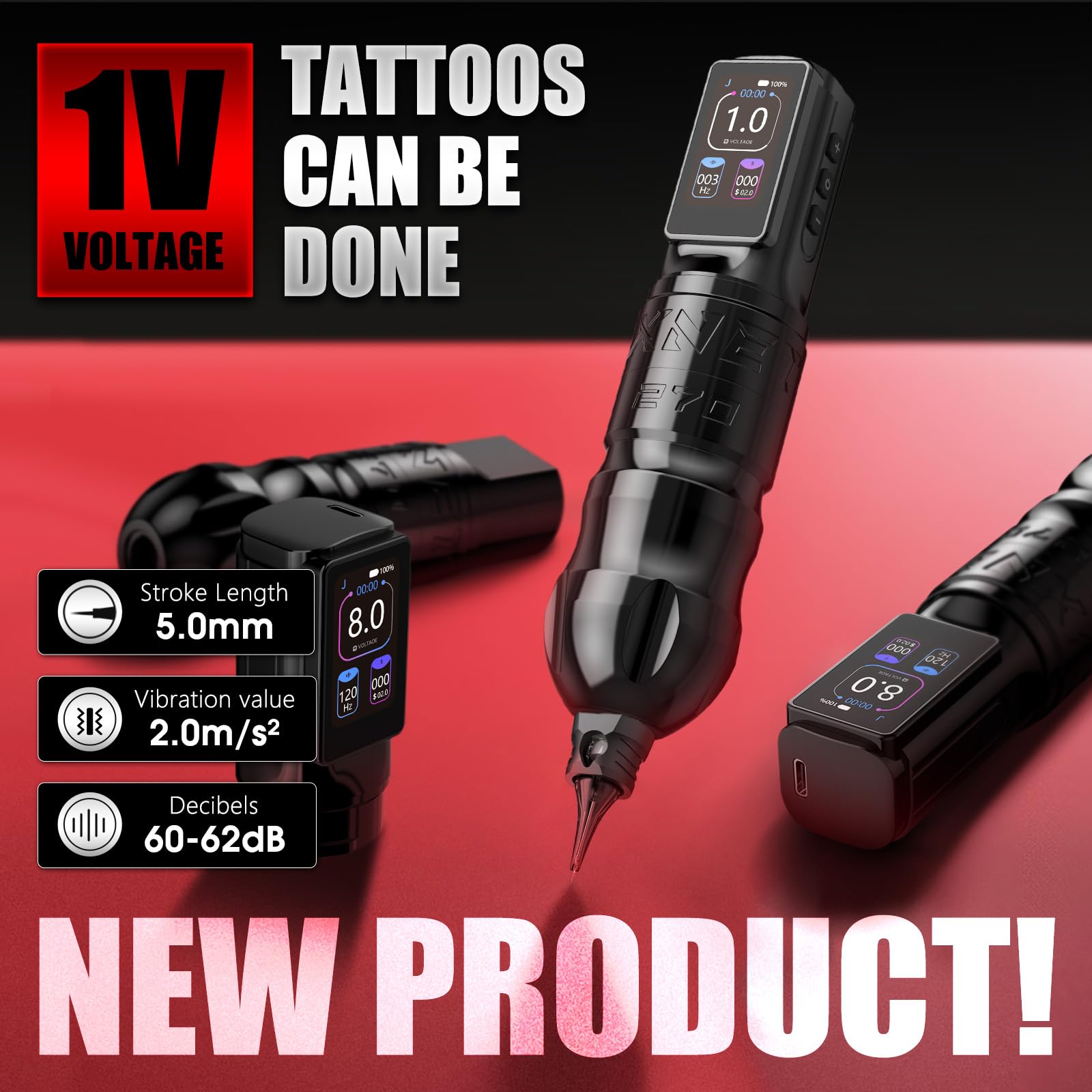 XNET Tornado Tattoo machine タトゥーマシン Xnet Titan 270 Tattoo Gun, High Torque Coreless Motor Tattoo