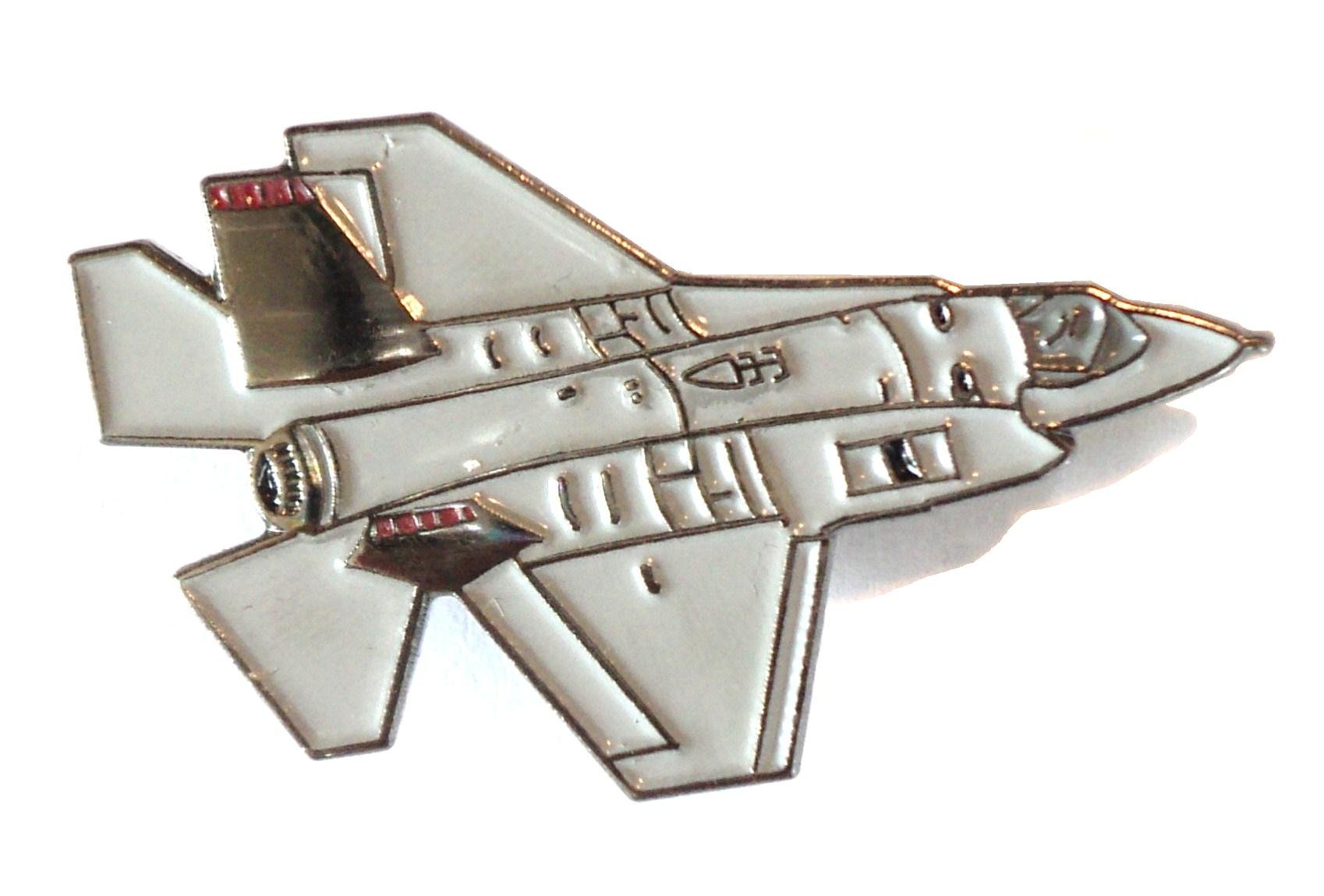 F35 Lightning Stealth Multirole USAF & RAF Fighter Military Metal Aircraft Badge