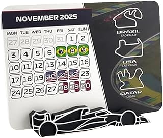 レースイベントカレンダー 2025 レーススケジュールカレンダー スケジュール付きデスクトップ 月間カレンダー オフィスクラブやご家庭での使用に