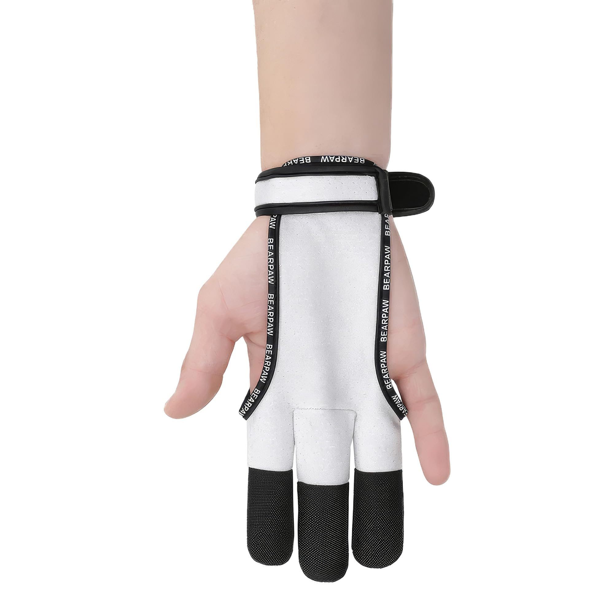 BEARPAW PRODUCTS Gant de tir Dynamic en cuir confort évacuation précise Protection des doigts pour arc long courbe Entraînement traditionnel