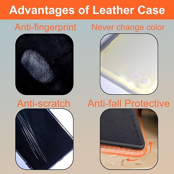 for iPhone 17 Pro Max Case Premium PU Leather Cover Retro Design Full Protective Phone Case (Black, iPone 17 Pro Max)