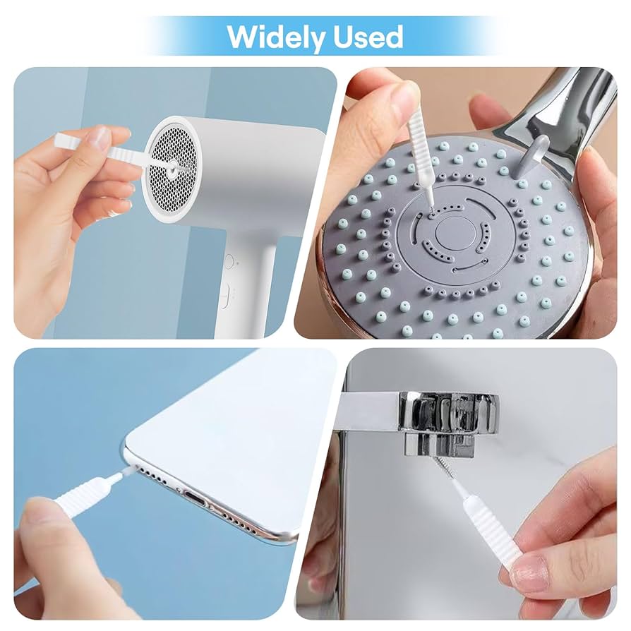 Spazzoline Per Pulizia 50 Pezzi | Per Soffioni Doccia, Elettrodomestici E Piccoli Fori | Set Multiuso Con Setole In Nylon