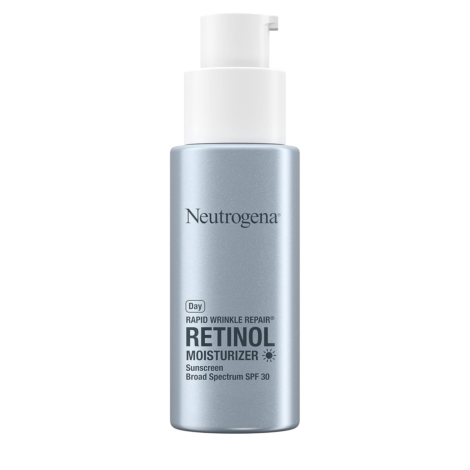 Neutrogena Rapid Wrinkle Repair Retinol Anti-Wrinkle Moisturizer with SPF 30 Sunscreen, Daily Anti-Wrinkle Face & Neck Retinol Cream with Hyaluronic Acid & Retinol, Paraben-Free, 1 fl. oz
