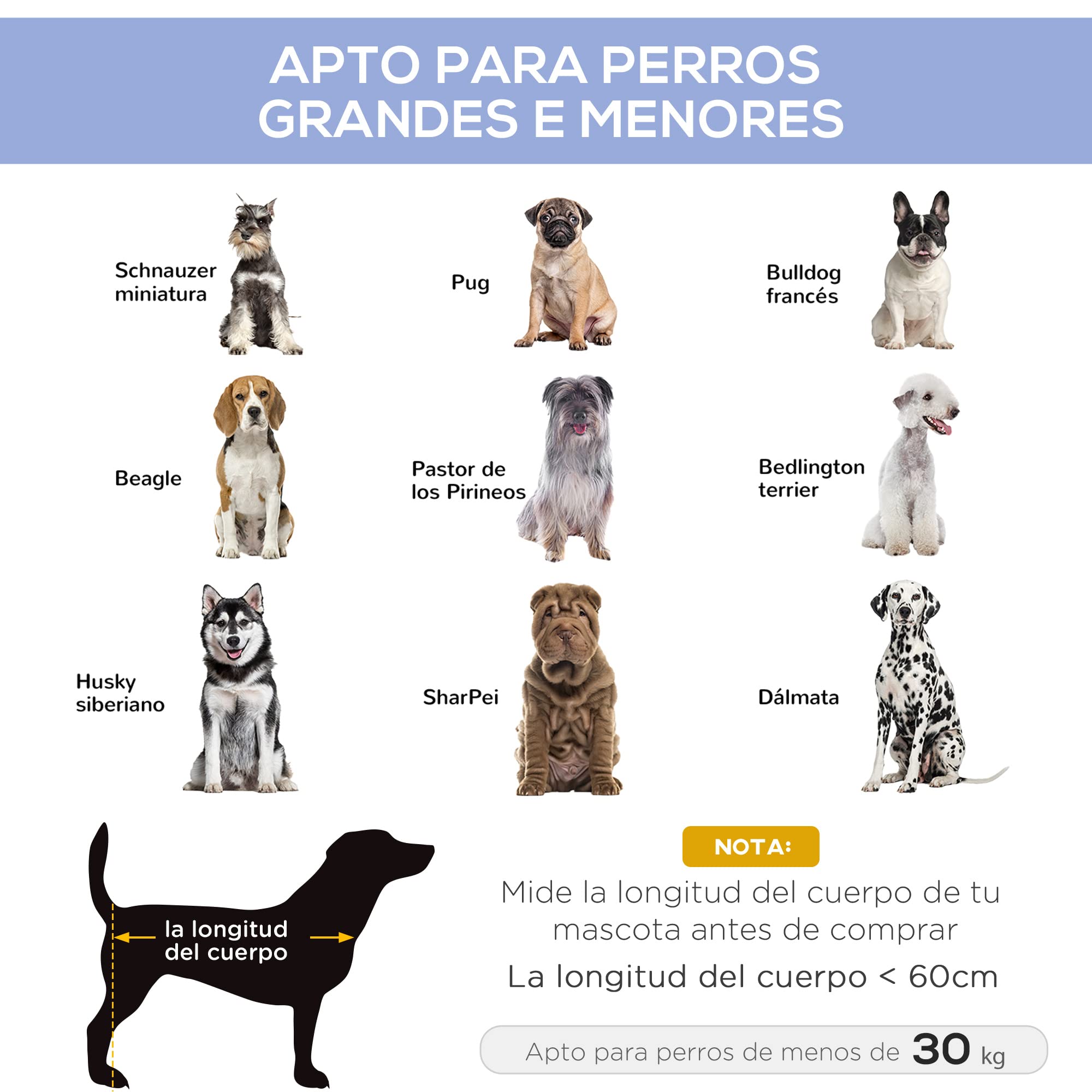 PawHut Cama para Mascotas Perros Gatos Desmontable Portatil Camping al Aire Libre Resistente al Agua