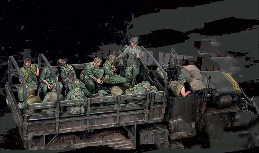 Risjc 1/35 Soldats en résine Guerre du Vietnam Soldats américains Mangeant (2) Kit de Figurines de Moule Blanc // N93543 Risjc 1/35 Soldats en résine Guerre du Vietnam Soldats américains Mangeant (2) Kit de Figurines de Moule Blanc // N93543