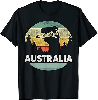 Australia Day Shirt Funny Vintage Australian Ostrich Bird T-Shirt