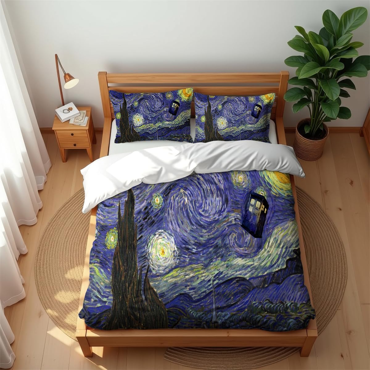 Premium Hotel Style Bedding Set Doctor 3PCS Soft Cotton Rich Quilt Cover for All Seasons (DW 06,200x200cm(Double))