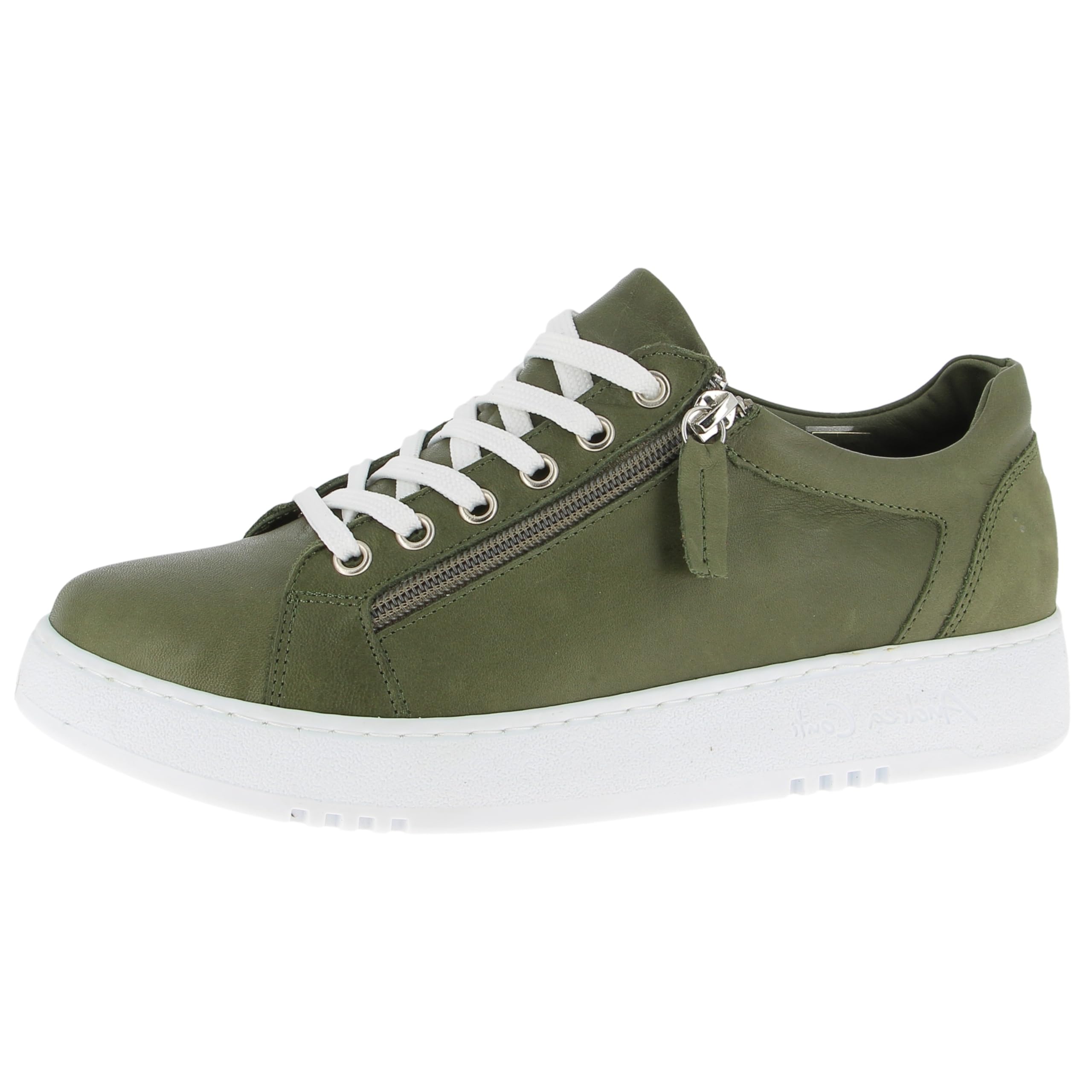 Andrea Conti Women's Low Top Trainers, Olive, 5 UK
