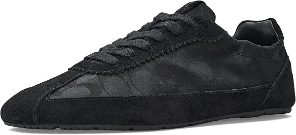 Coach Mens Soft Sneakers with Signature Nylon