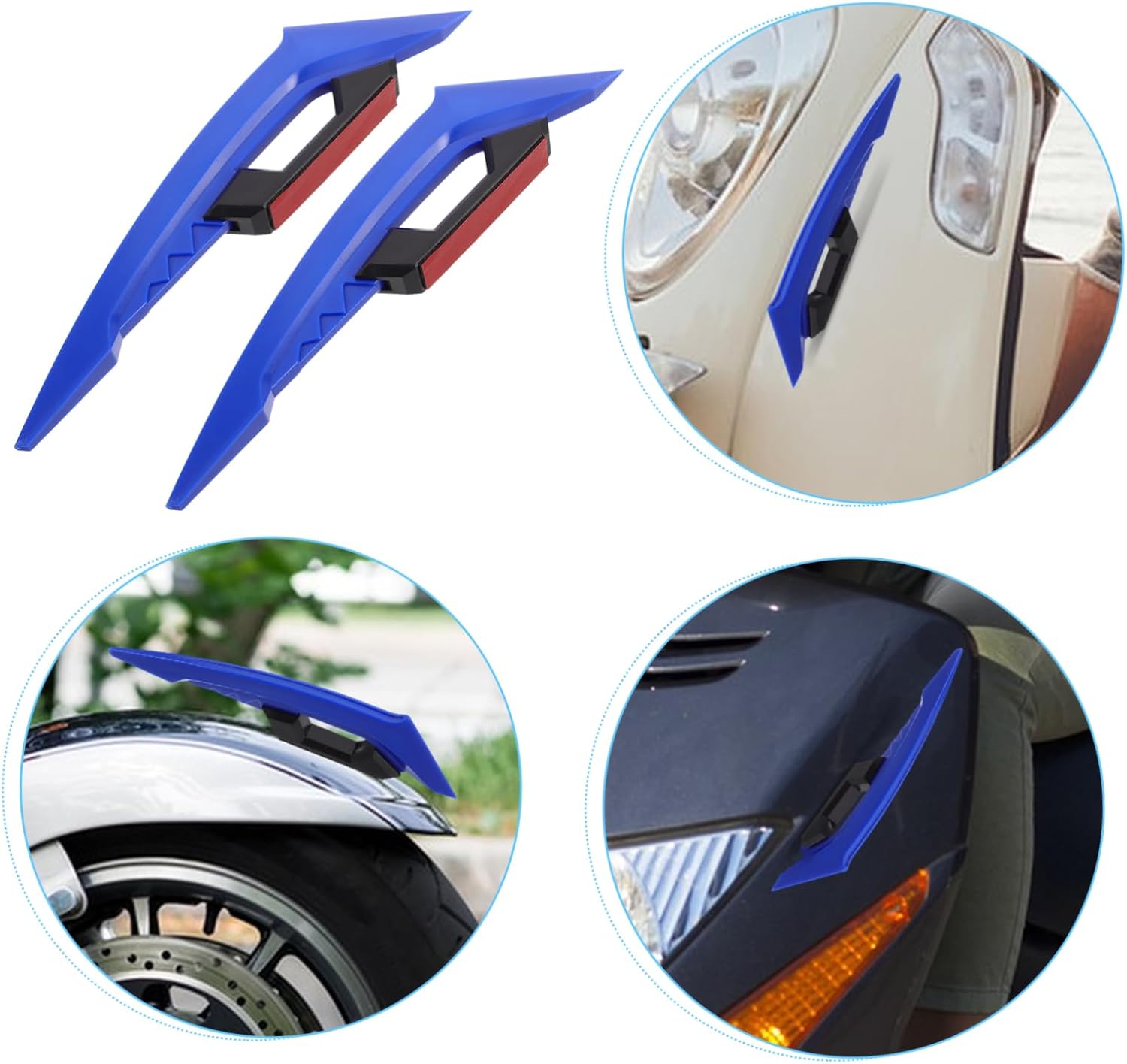 Electric Bike Styling 1 Pair of Side Extension Winglets Motorcycle Decals Aerodynamic Decorative Wings