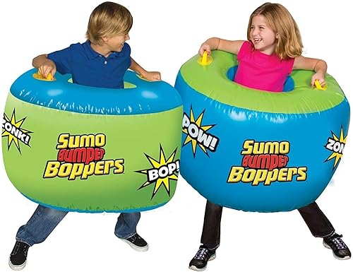 Miniatura 2 de Big Time Toys Sumo Bumper Boppers - Juego de 2 con 2 parches de reparación los niños se vuelven activos y tontos diversión inflada por aire más