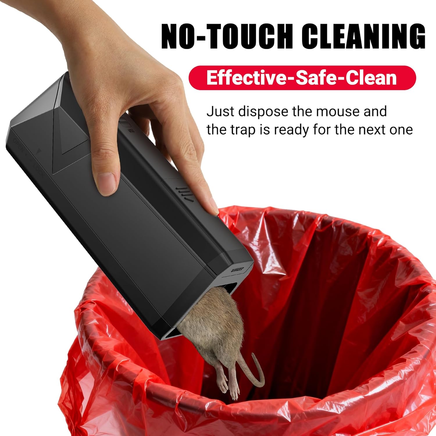 Electric Mouse Traps Indoor for Home, Reusable No-Touch Electronic Mouse Trap Zapper with Powerful Voltage Effectively Kills Mice in Living Rooms, Kitchens, Garages, and More