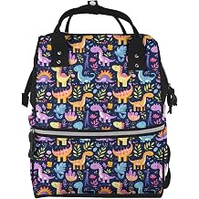 Baby Doll Diaper Bag Backpack - Cartoon Plant Dinosaur Print Mommy Bag, Tactical Infant Baby Backpack, Travel Fashion Hiking Toddler Tote Nursing Nappy Bags for Dad Mom Women Men