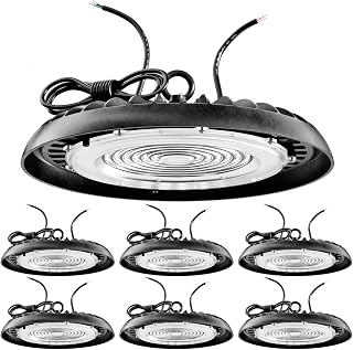 Sunco 200W Dimmable UFO LED High Bay Light, 6-Pack