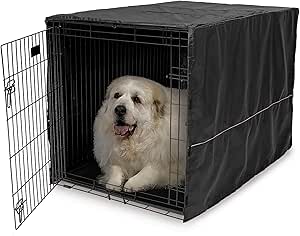 Image showcasing MidWest Homes for Pets Dog Crate Cover, Privacy Dog Crate Cover Fits ...