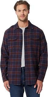 Amazon Essentials Men's Regular-Fit Long-Sleeve Flannel Casual Shirt, Two-Pocket