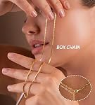 3 Pcs Gold Layered Necklaces for Women, Dainty 14K Gold Plated Choker Paperclip Chain Necklace, Stackable Women's Pendant Necklaces Jewelry Set