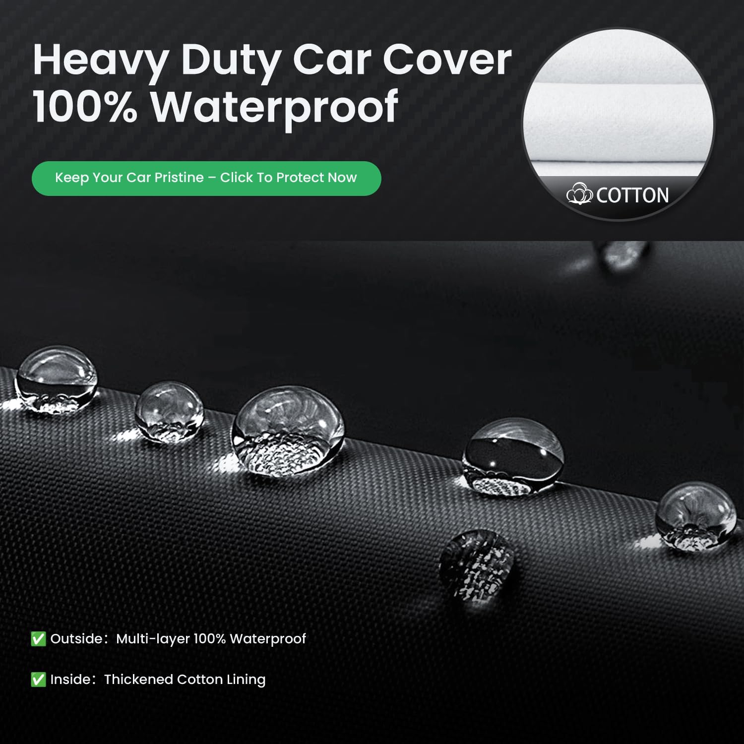 Aoulette Car Cover Custom Fit for Chevrolet Chevy Trax 2013-2026 Outdoor Indoor Full Car Cover with Towel Dust — view 2