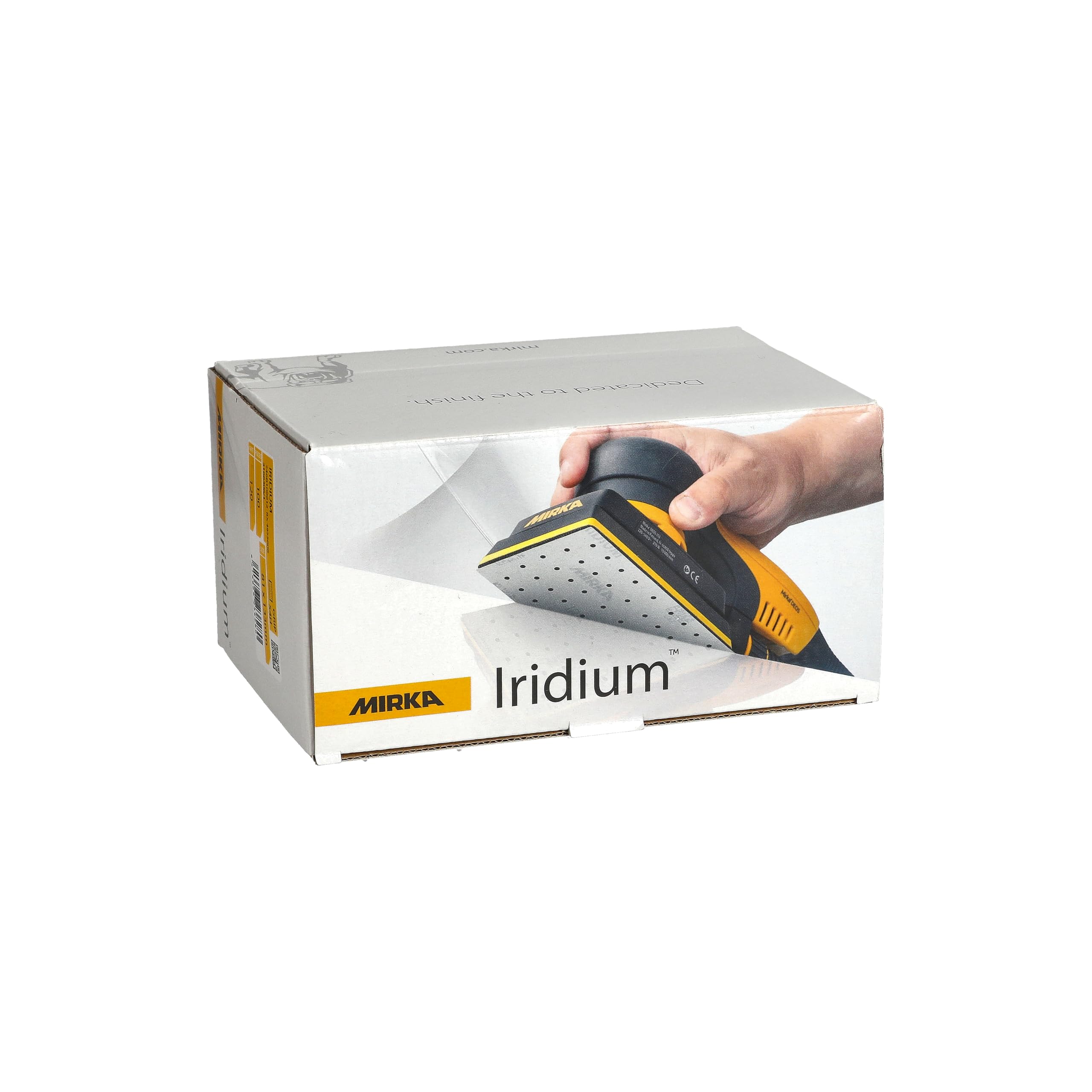 Mirka papel de lija Iridium 81x133mm cierre adhesivo 54 agujeros | Papel de lija premium cierre adhesivo 54 agujeros grano 180 ideal para laca masilla imprimación madera acero plásticos