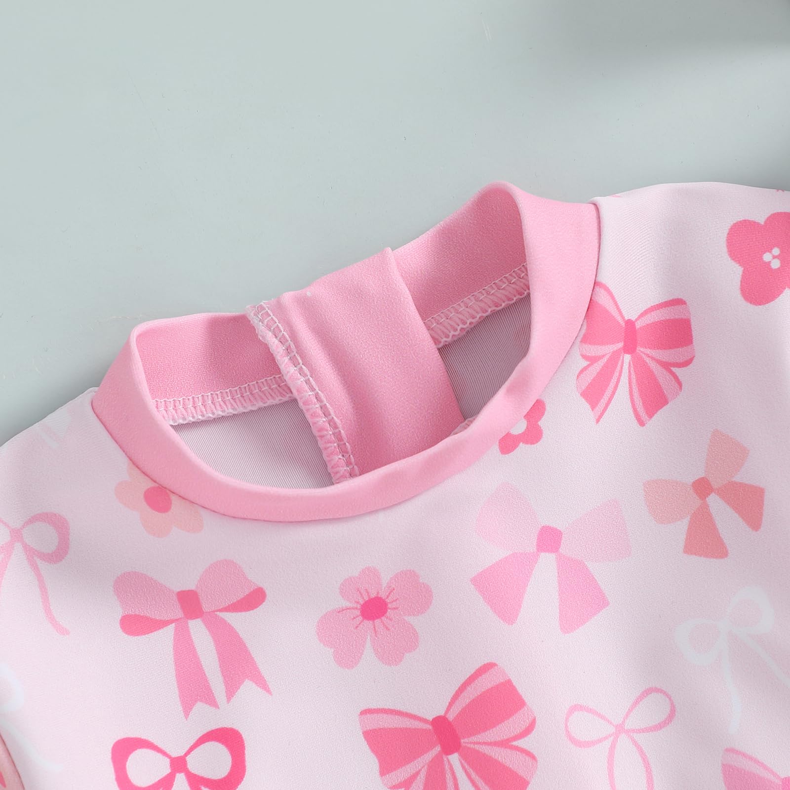 Tollder Girl Rashguard-Bademode, einteilig, langärmelig, Blumenmuster, Rüschen, Reißverschluss, Bikini, Badeanzug, Strandkleidung