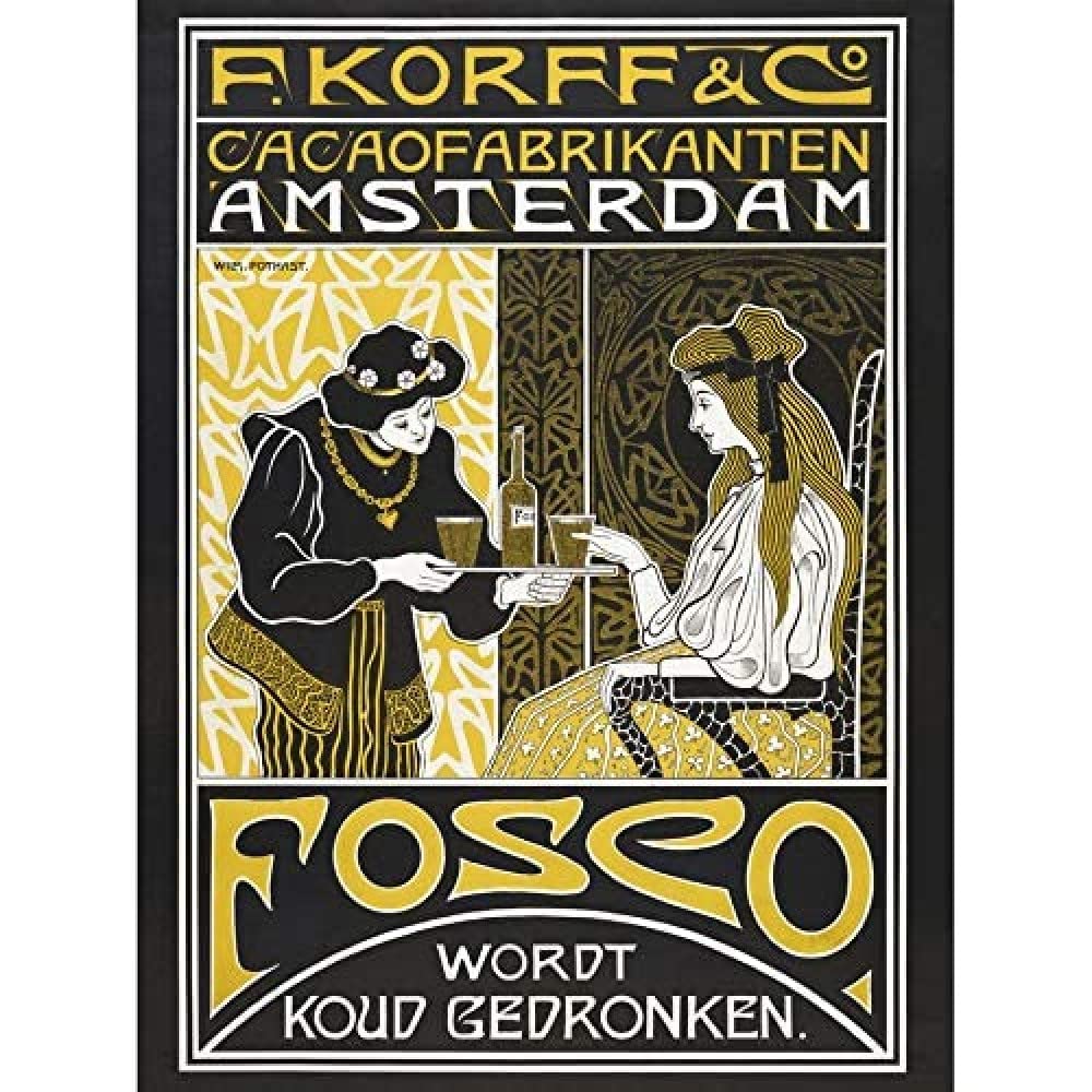 Wee Blue Coo Pothast Korff Cocoa Chocolate Amsterdam Unframed Art Print Poster Wall Decor 12X16 Inch