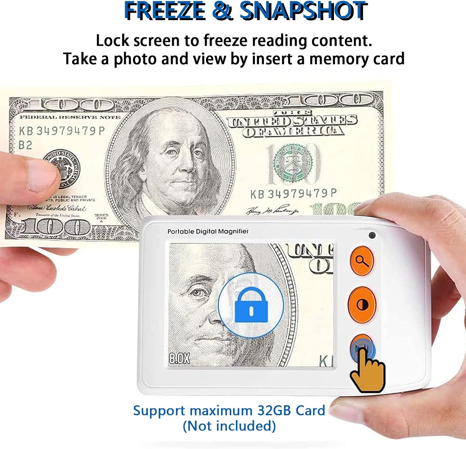 新品未使用品 Optelec TravelldrHD 持ち運べる卓上型拡大読書器 新品未