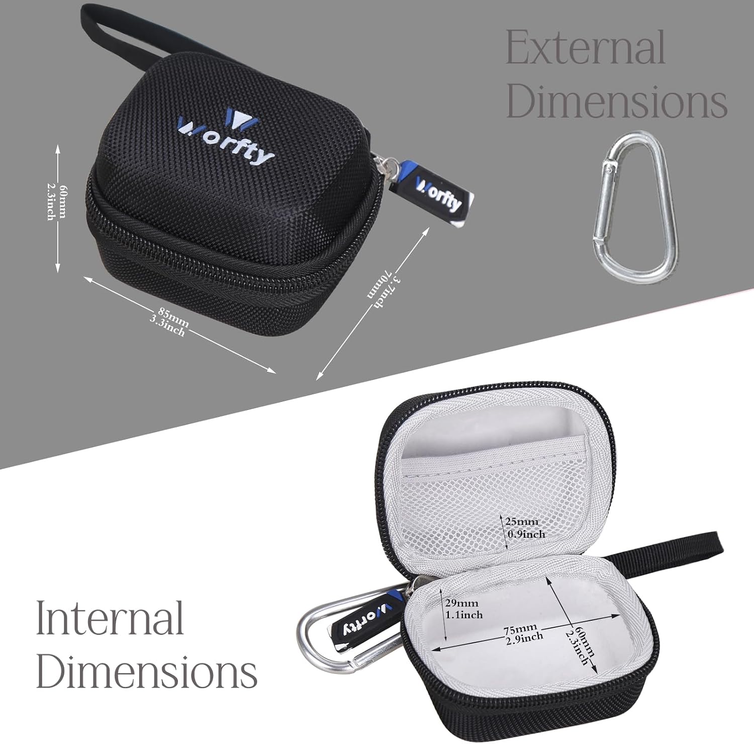 Hearing Aids Case for Flaygo/Wuvee Rechargeable Hearing Aids for Seniors, Case Only (Black)