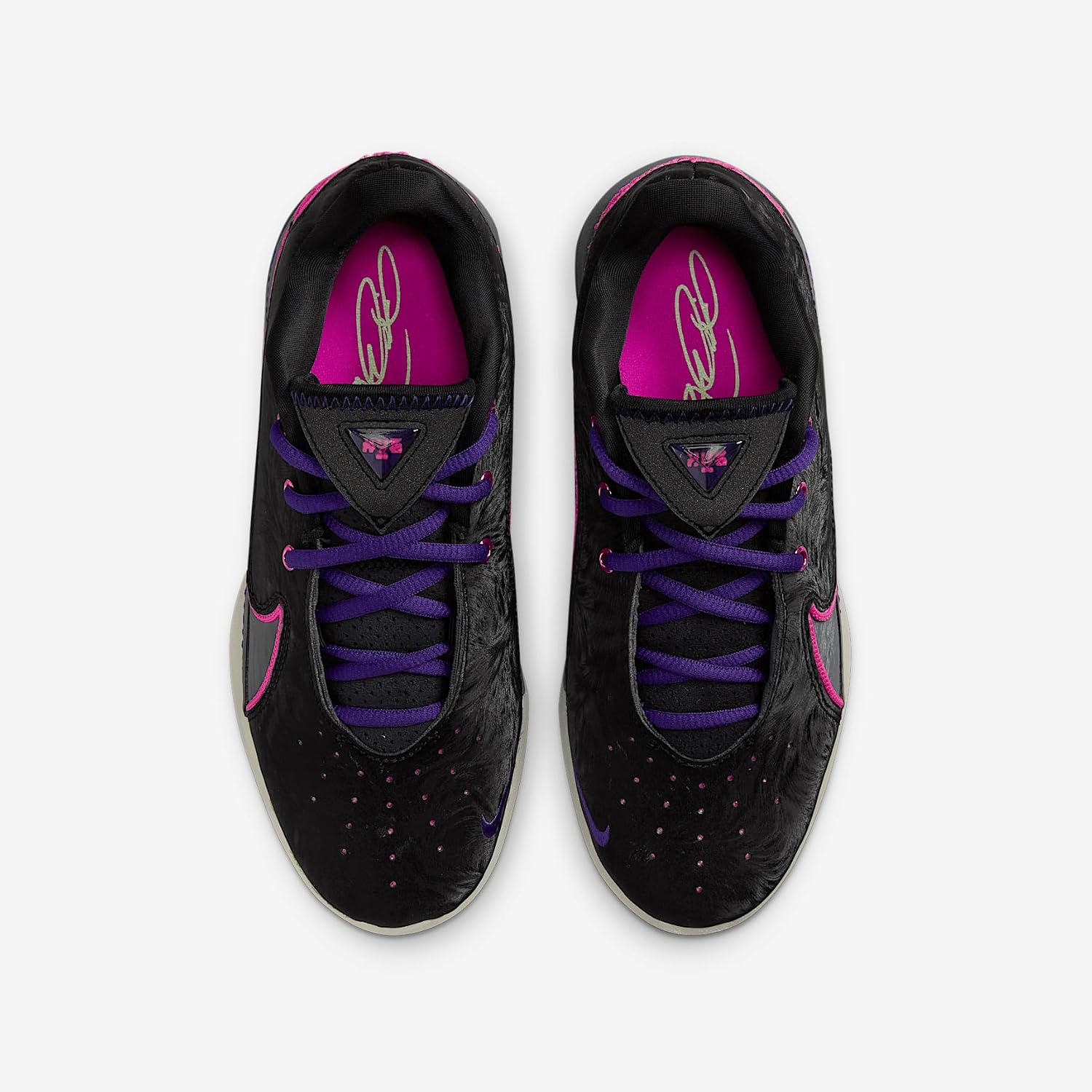 Lebron XXII Big Kids' Basketball Shoes (FV5636-001, Black/Dark Grey/Field Purple/Laser Fuchsia) Size 6.5