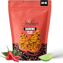 Jaybees Chili Lime Cashews 24 oz Resealable Bag Roasted Flavored Nuts
