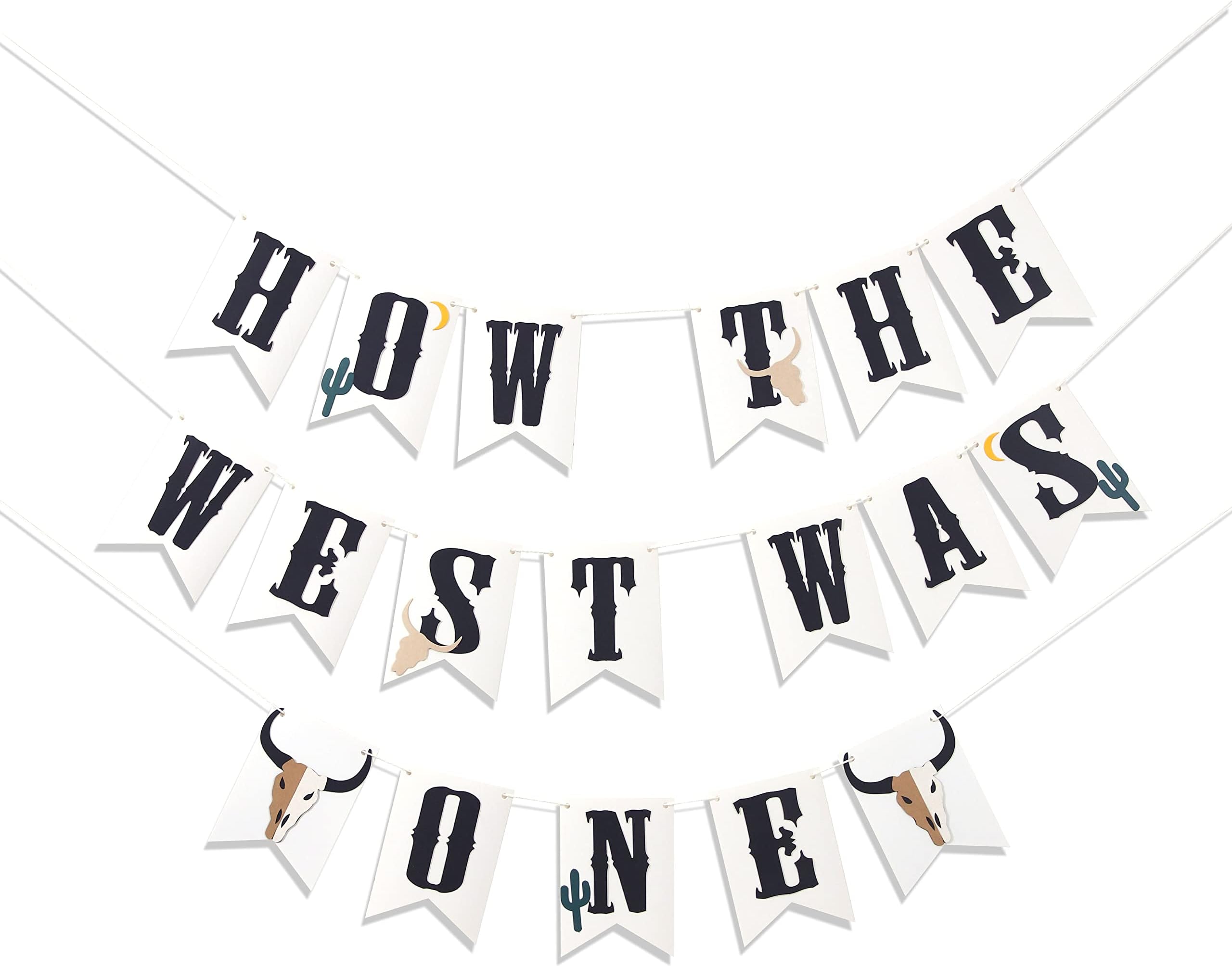 My First Rodeo Birthday High Chair Banner - Cowboy Cowgirl 1st Birthday Decor, Farm Theme Party