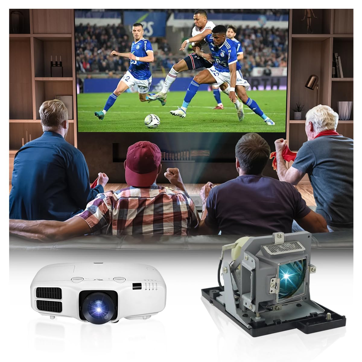 5J.J0705.001 Lampada proiettore di ricambio con alloggiamento per BENQ MP670, W600, W600+ Videoproiettore
