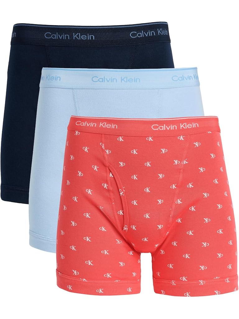 Blue Calvin Klein Cotton Classics Boxer Brief 3-Pack